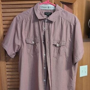 Just Jeans Men's Casual Button-Down Shirt - Mauve